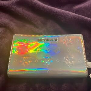Rare beautiful Michael Kors new with tags iridescent wallet